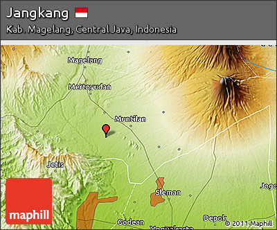 Physical 3D Map of Jangkang