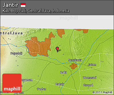 Physical 3D Map of Jantir