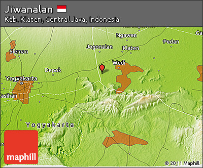 Physical 3D Map of Jiwanalan