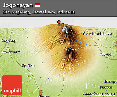 Physical 3D Map of Jogonayan