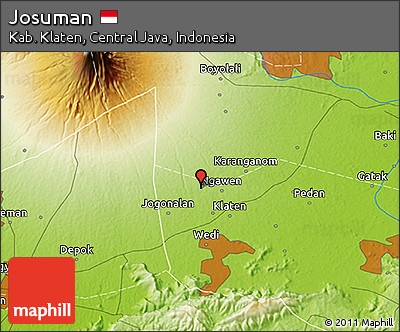 Physical 3D Map of Josuman
