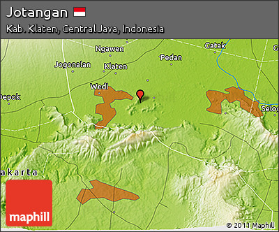 Physical 3D Map of Jotangan