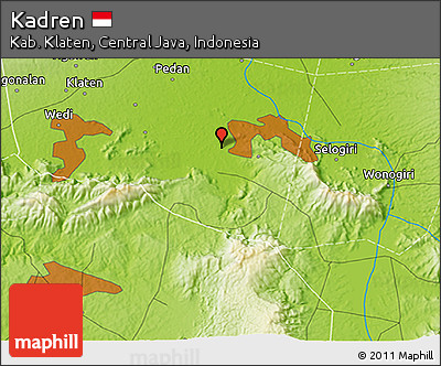 Physical 3D Map of Kadren