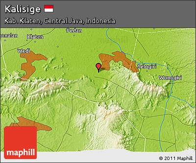 Physical 3D Map of Kalisige