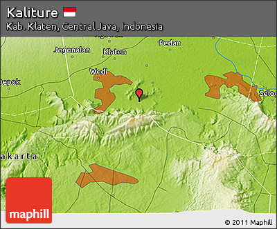 Physical 3D Map of Kaliture