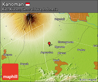 Physical 3D Map of Kanoman