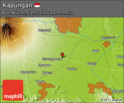 Physical 3D Map of Kapungan