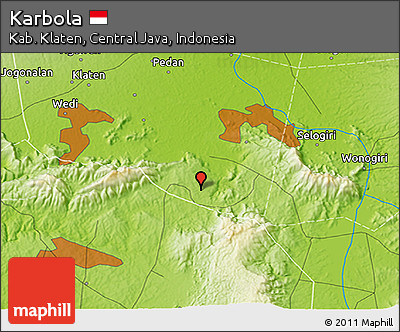 Physical 3D Map of Karbola