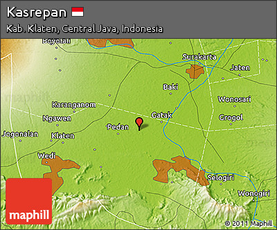 Physical 3D Map of Kasrepan