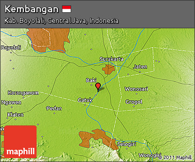 Physical 3D Map of Kembangan