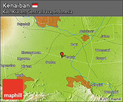 Physical 3D Map of Kenaiban