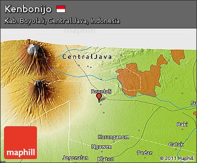 Physical 3D Map of Kenbonijo