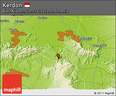 Physical 3D Map of Kerdon