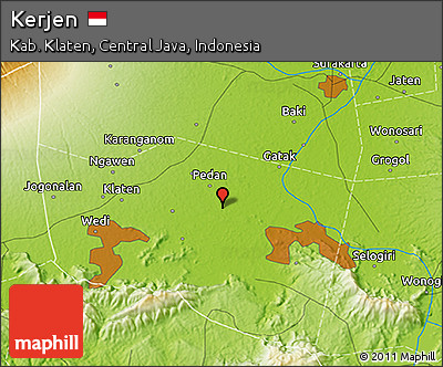 Physical 3D Map of Kerjen