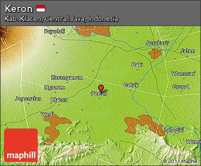 Physical 3D Map of Keron