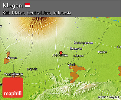 Physical 3D Map of Klegan