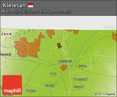 Physical 3D Map of Klelesan