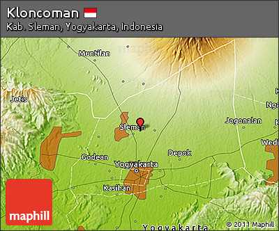Physical 3D Map of Kloncoman