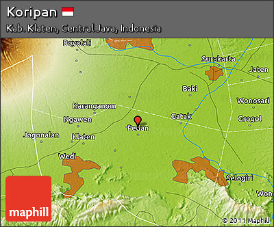 Physical 3D Map of Koripan