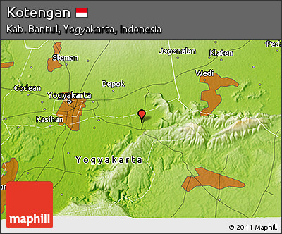 Physical 3D Map of Kotengan