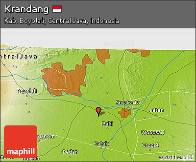 Physical 3D Map of Krandang