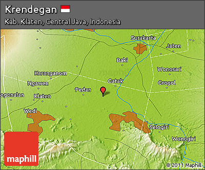 Physical 3D Map of Krendegan