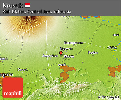 Physical 3D Map of Krusuk