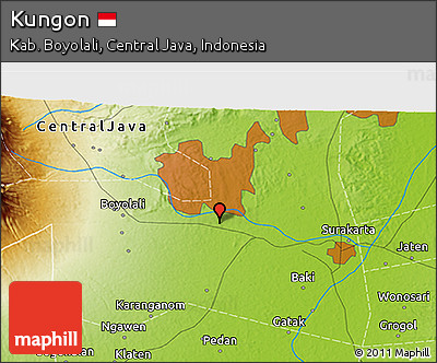 Physical 3D Map of Kungon