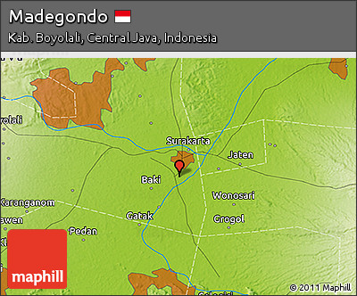 Physical 3D Map of Madegondo