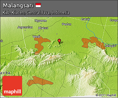 Physical 3D Map of Malangsari