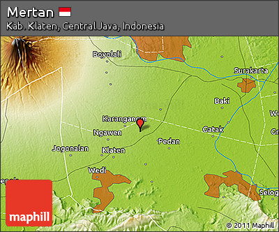 Physical 3D Map of Mertan