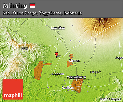 Physical 3D Map of Mlinting