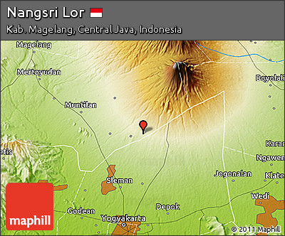 Physical 3D Map of Nangsri Lor