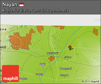 Physical 3D Map of Nayan