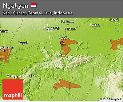 Physical 3D Map of Ngaliyan