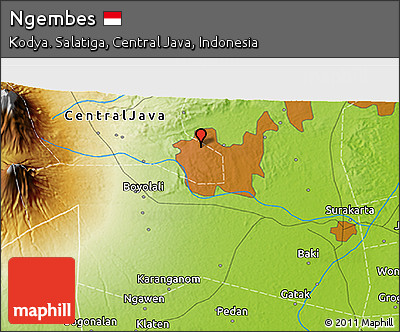 Physical 3D Map of Ngembes