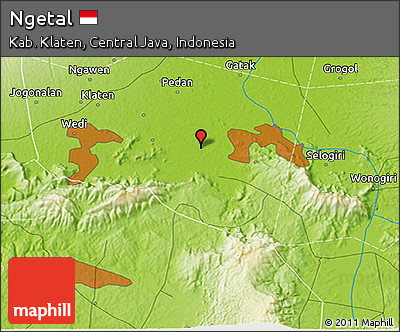 Physical 3D Map of Ngetal