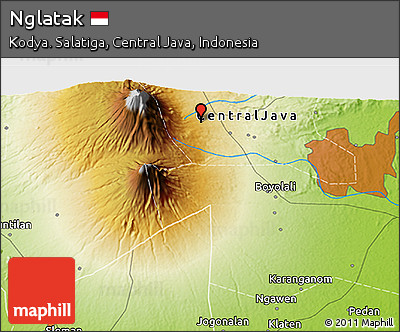 Physical 3D Map of Nglatak