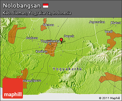 Physical 3D Map of Nolobangsan