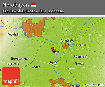 Physical 3D Map of Nolobayan