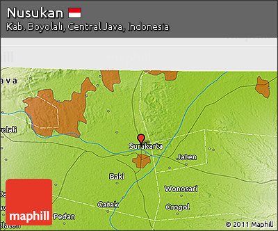 Physical 3D Map of Nusukan