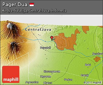 Physical 3D Map of Pager Dua