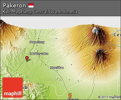 Physical 3D Map of Pakeron