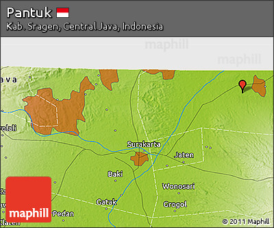 Physical 3D Map of Pantuk