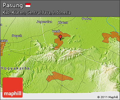 Physical 3D Map of Pasung