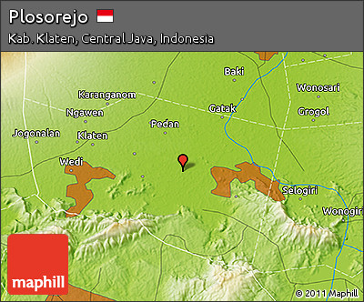 Physical 3D Map of Plosorejo