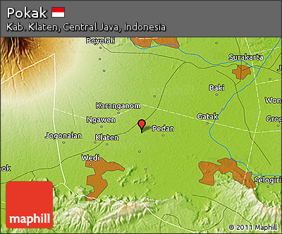 Physical 3D Map of Pokak