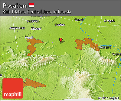 Physical 3D Map of Posakan
