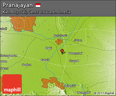 Physical 3D Map of Pranajayan
