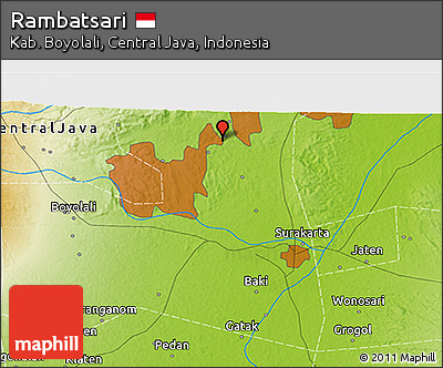 Physical 3D Map of Rambatsari